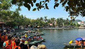 Tam Coc Boat Station waiting for adventure solos!